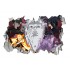 Sticker decorativ, Gaura in perete 3D, Uchiha-Uzumaki, 85 cm, 1017STK-2