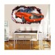 Sticker decorativ, Gaura in perete, Masina, 80 cm, 1006STK-1 Sticker decorativ, Gaura in perete, Masina, 80 cm, 1006STK-1