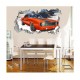 Sticker decorativ, Gaura in perete, Masina, 80 cm, 1006STK-2 Sticker decorativ, Gaura in perete, Masina, 80 cm, 1006STK-2