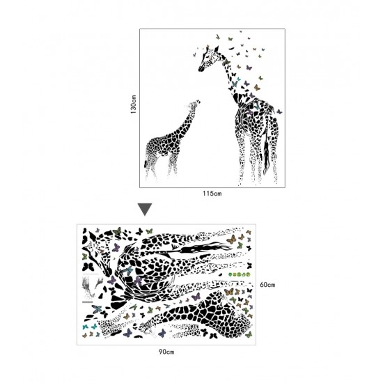 Sticker decorativ, Girafe, 130 cm, 747STK Sticker decorativ, Girafe, 130 cm, 747STK