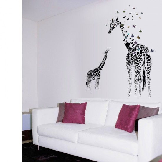 Sticker decorativ, Girafe, 130 cm, 747STK Sticker decorativ, Girafe, 130 cm, 747STK