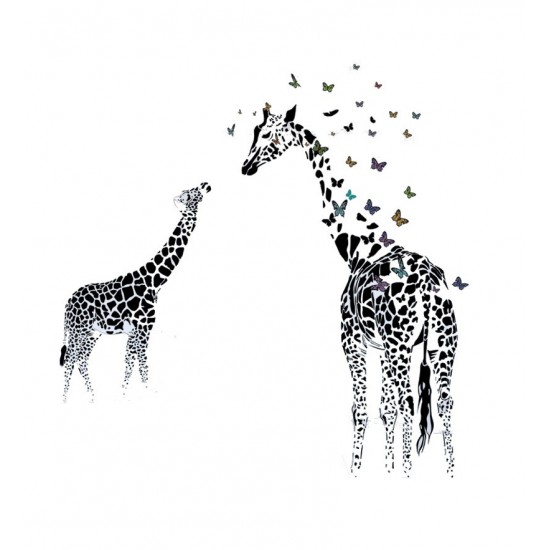 Sticker decorativ, Girafe, 130 cm, 747STK Sticker decorativ, Girafe, 130 cm, 747STK