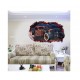 Sticker decorativ, Gura in perete 3D, Masina, 80 cm, 1009STK-1 Sticker decorativ, Gura in perete 3D, Masina, 80 cm, 1009STK-1