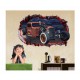 Sticker decorativ, Gura in perete 3D, Masina, 80 cm, 1009STK-1 Sticker decorativ, Gura in perete 3D, Masina, 80 cm, 1009STK-1