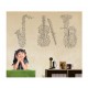 Sticker decorativ, Instrumente muzicale, 55 cm, 1146STK Sticker decorativ, Instrumente muzicale, 55 cm, 1146STK
