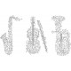 Sticker decorativ, Instrumente muzicale, 55 cm, 1146STK Sticker decorativ, Instrumente muzicale, 55 cm, 1146STK