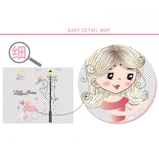 Sticker decorativ, Little Princess, 115 cm, 792STK Sticker decorativ, Little Princess, 115 cm, 792STK