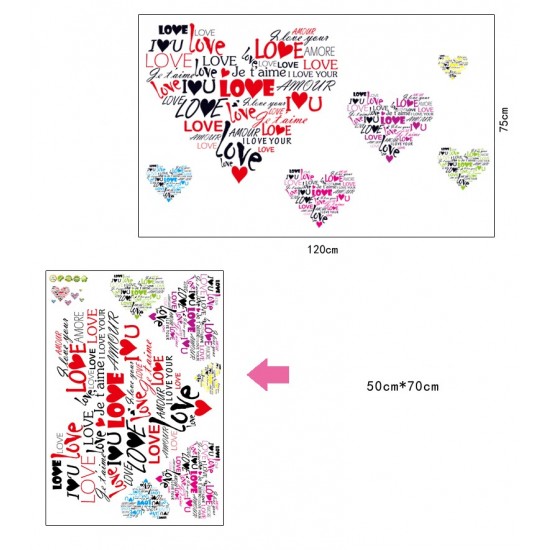 Sticker decorativ, Love, 120 cm, 704STK Sticker decorativ, Love, 120 cm, 704STK