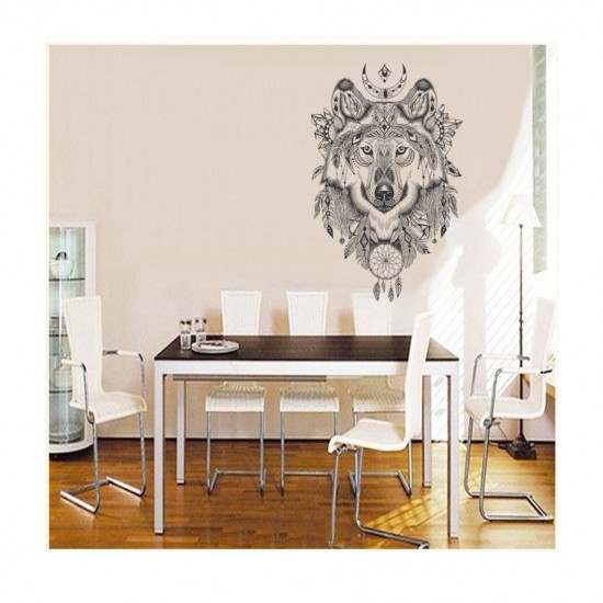 Sticker decorativ, Lup, 85 cm, 1077STK Sticker decorativ, Lup, 85 cm, 1077STK