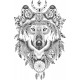 Sticker decorativ, Lup, 85 cm, 1077STK Sticker decorativ, Lup, 85 cm, 1077STK