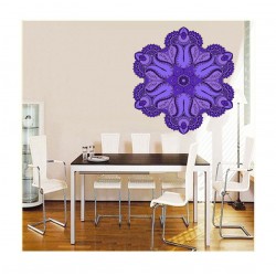 Sticker decorativ Mandala, Albastru, 50 cm , 1065STK Sticker decorativ Mandala, Albastru, 50 cm , 1065STK