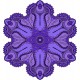 Sticker decorativ Mandala, Albastru, 50 cm , 1065STK Sticker decorativ Mandala, Albastru, 50 cm , 1065STK