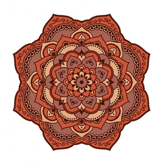 Sticker decorativ Mandala, Maro, 50 cm , 1059STK Sticker decorativ Mandala, Maro, 50 cm , 1059STK