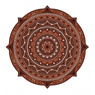 Sticker decorativ Mandala, Maro, 50 cm, 1069STK Sticker decorativ Mandala, Maro, 50 cm, 1069STK
