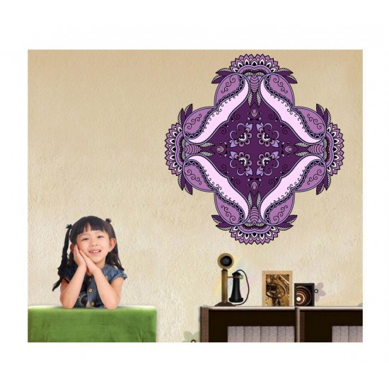 Sticker decorativ Mandala, Mov, 50 cm , 1063STK Sticker decorativ Mandala, Mov, 50 cm , 1063STK