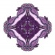 Sticker decorativ Mandala, Mov, 50 cm , 1063STK Sticker decorativ Mandala, Mov, 50 cm , 1063STK
