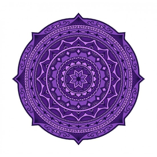Sticker decorativ Mandala, Mov, 50 cm , 1070STK Sticker decorativ Mandala, Mov, 50 cm , 1070STK