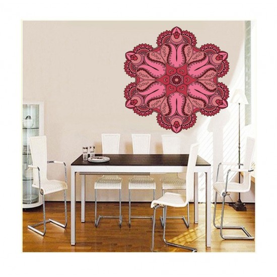 Sticker decorativ Mandala, Rosu, 50 cm , 1064STK Sticker decorativ Mandala, Rosu, 50 cm , 1064STK