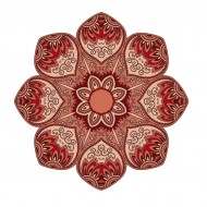 Sticker decorativ Mandala, Rosu, 50 cm , 1067STK Sticker decorativ Mandala, Rosu, 50 cm , 1067STK