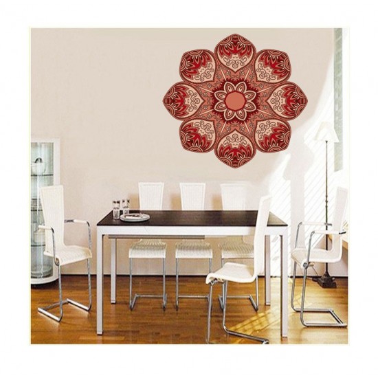 Sticker decorativ Mandala, Rosu, 50 cm , 1067STK Sticker decorativ Mandala, Rosu, 50 cm , 1067STK