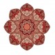 Sticker decorativ Mandala, Rosu, 50 cm , 1067STK Sticker decorativ Mandala, Rosu, 50 cm , 1067STK