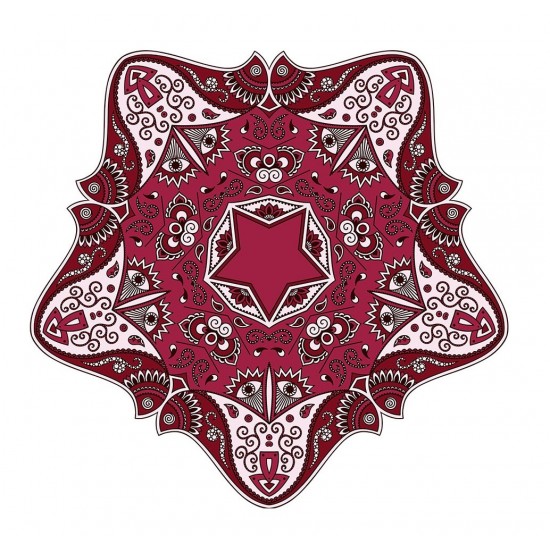 Sticker decorativ Mandala, Roz, 50 cm , 1061STK Sticker decorativ Mandala, Roz, 50 cm , 1061STK