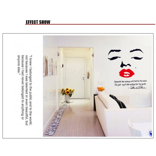 Sticker decorativ, Marilyn Monroe, 87 cm, 709STK Sticker decorativ, Marilyn Monroe, 87 cm, 709STK