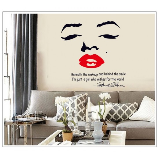 Sticker decorativ, Marilyn Monroe, 87 cm, 709STK Sticker decorativ, Marilyn Monroe, 87 cm, 709STK