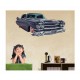 Sticker decorativ, Masina, 80 cm, 1007STK Sticker decorativ, Masina, 80 cm, 1007STK