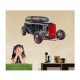 Sticker decorativ, Masina, 80 cm, 1013-2STK Sticker decorativ, Masina, 80 cm, 1013-2STK