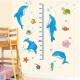 Sticker decorativ, Masuratoare cu Delfini, 160 cm, 773STK Sticker decorativ, Masuratoare cu Delfini, 160 cm, 773STK