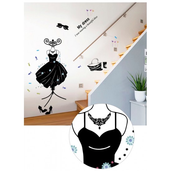 Sticker decorativ, Moda, My dress, 110 cm, 701STK