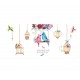 Sticker decorativ, Pasari, Colivie, 141 cm, 734STK Sticker decorativ, Pasari, Colivie, 141 cm, 734STK