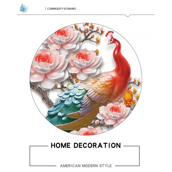 Sticker decorativ, Paun, 100 cm, 749STK Sticker decorativ, Paun, 100 cm, 749STK