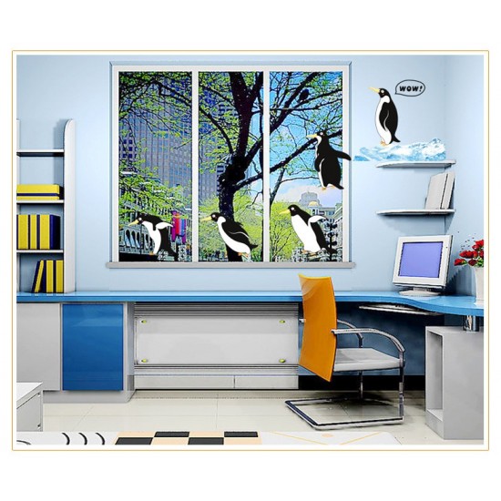 Sticker decorativ, Pinguini, 130 cm, 794STK