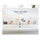 Sticker decorativ, Pisici, Lovely cats home, 135 cm, 728STK Sticker decorativ, Pisici, Lovely cats home, 135 cm, 728STK