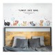 Sticker decorativ, Pisici, Lovely cats home, 135 cm, 728STK Sticker decorativ, Pisici, Lovely cats home, 135 cm, 728STK