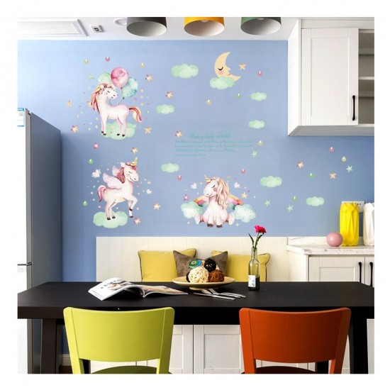 Sticker decorativ, Poney, Fairy tale world, 116 cm, 729STK Sticker decorativ, Poney, Fairy tale world, 116 cm, 729STK