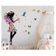 Sticker decorativ, Printesa, Fluturi, 110 cm, 730STK Sticker decorativ, Printesa, Fluturi, 110 cm, 730STK