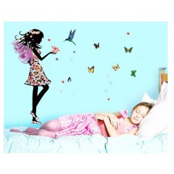Sticker decorativ, Printesa, Fluturi, 110 cm, 730STK Sticker decorativ, Printesa, Fluturi, 110 cm, 730STK