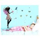 Sticker decorativ, Printesa, Fluturi, 110 cm, 730STK Sticker decorativ, Printesa, Fluturi, 110 cm, 730STK