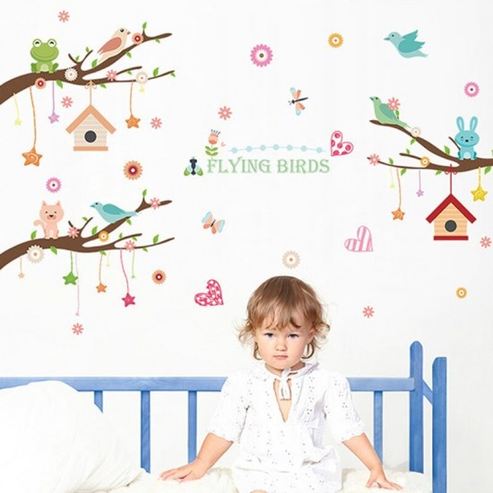 Sticker decorativ, Ramurele cu animale, 160 cm, 770STK Sticker decorativ, Ramurele cu animale, 160 cm, 770STK