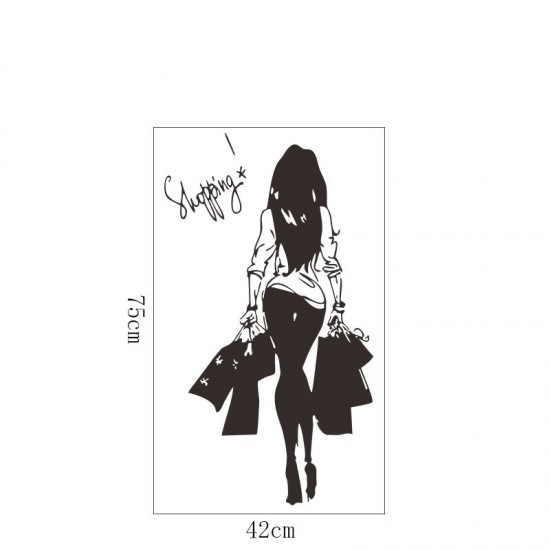 Sticker decorativ, Shopping, 75 cm, 818STK Sticker decorativ, Shopping, 75 cm, 818STK