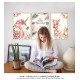 Sticker decorativ, Tablou flamingo, 93 cm, 791STK Sticker decorativ, Tablou flamingo, 93 cm, 791STK