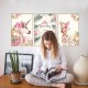 Sticker decorativ, Tablou flamingo, 93 cm, 791STK Sticker decorativ, Tablou flamingo, 93 cm, 791STK