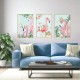 Sticker decorativ, Tablou flamingo, 93 cm, 806STK Sticker decorativ, Tablou flamingo, 93 cm, 806STK