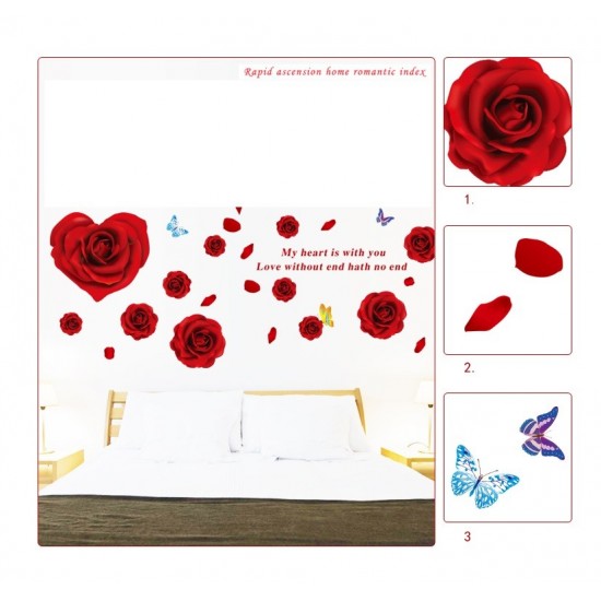 Sticker decorativ, Trandafiri, 160 cm, 735STK