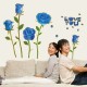 Sticker decorativ, Trandafiri albastrii, 100 cm, 817STK Sticker decorativ, Trandafiri albastrii, 100 cm, 817STK