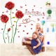 Sticker decorativ, Trandafiri rosii, 190 cm, 780STK Sticker decorativ, Trandafiri rosii, 190 cm, 780STK