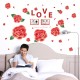 Sticker decorativ, Trandafiri rosii cu 2 rame foto, 120 cm, 793STK Sticker decorativ, Trandafiri rosii cu 2 rame foto, 120 cm, 793STK